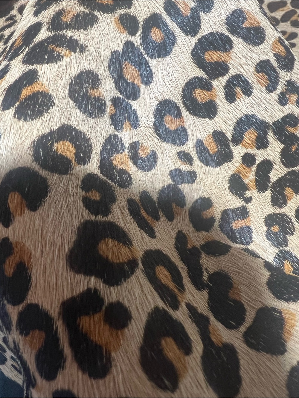 Charles Jourdan Leopard-Print Tote with Black Handles and Gold Hardware - Picture 6 of 11